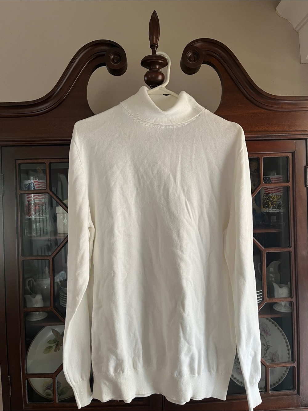 H&M Cream Slim Fit Men’s Turtleneck Sweater